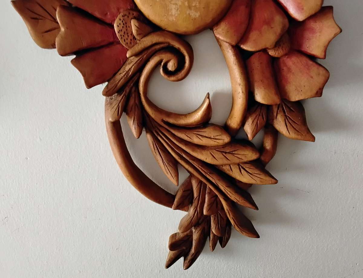 Hand carved Mirrored Fretwork Wall Sconce