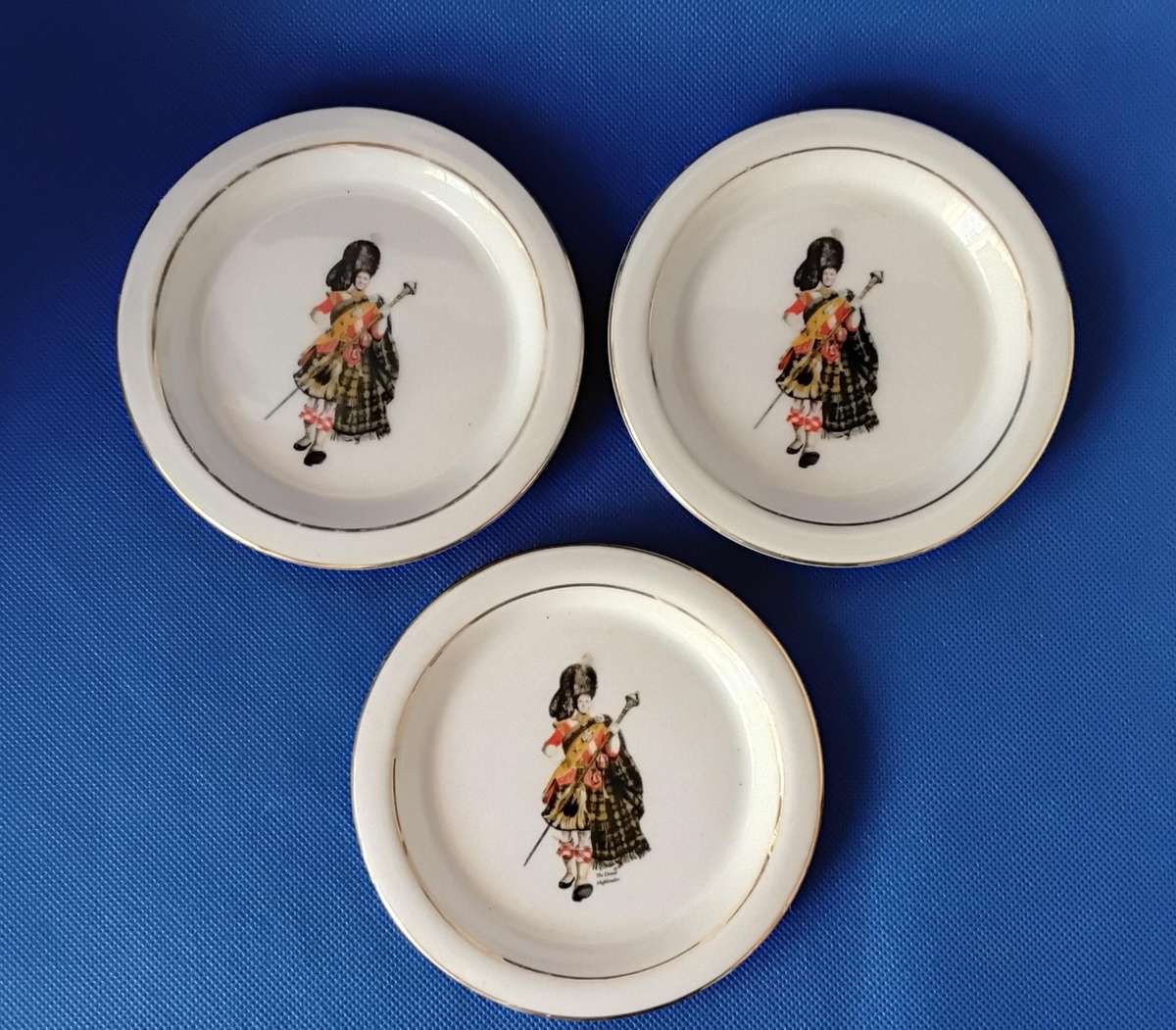 Rare Porcelain Coasters - John Dewar White Horse Whisky