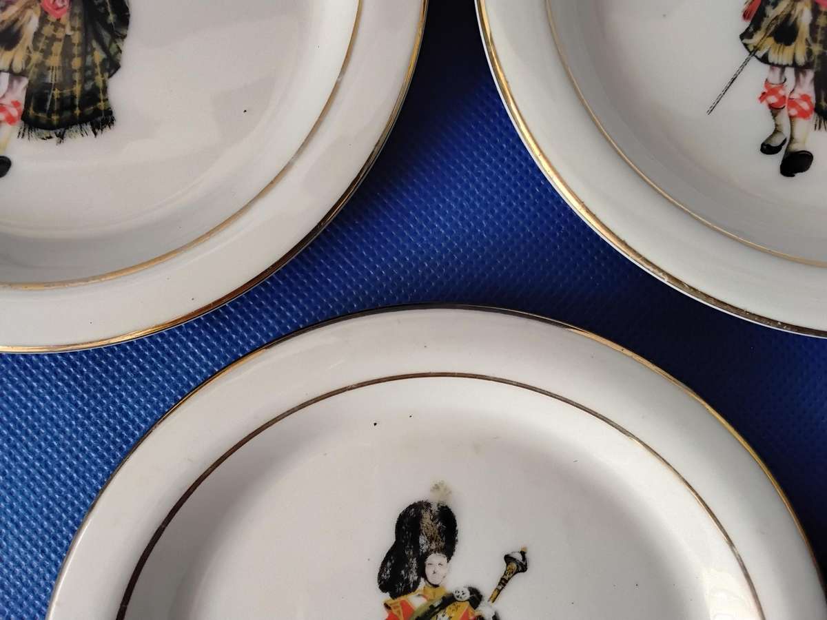 Rare Porcelain Coasters - John Dewar White Horse Whisky