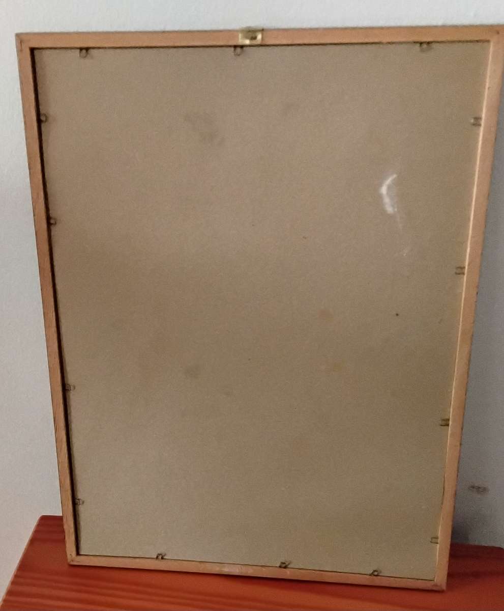 Vintage Framed Black and White Whisky Bar Mirror