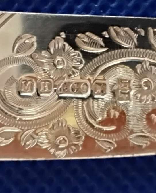 Martin Hall & co Vintage Engraved  Silver plated Fish Knife and Fork set in presentation Box