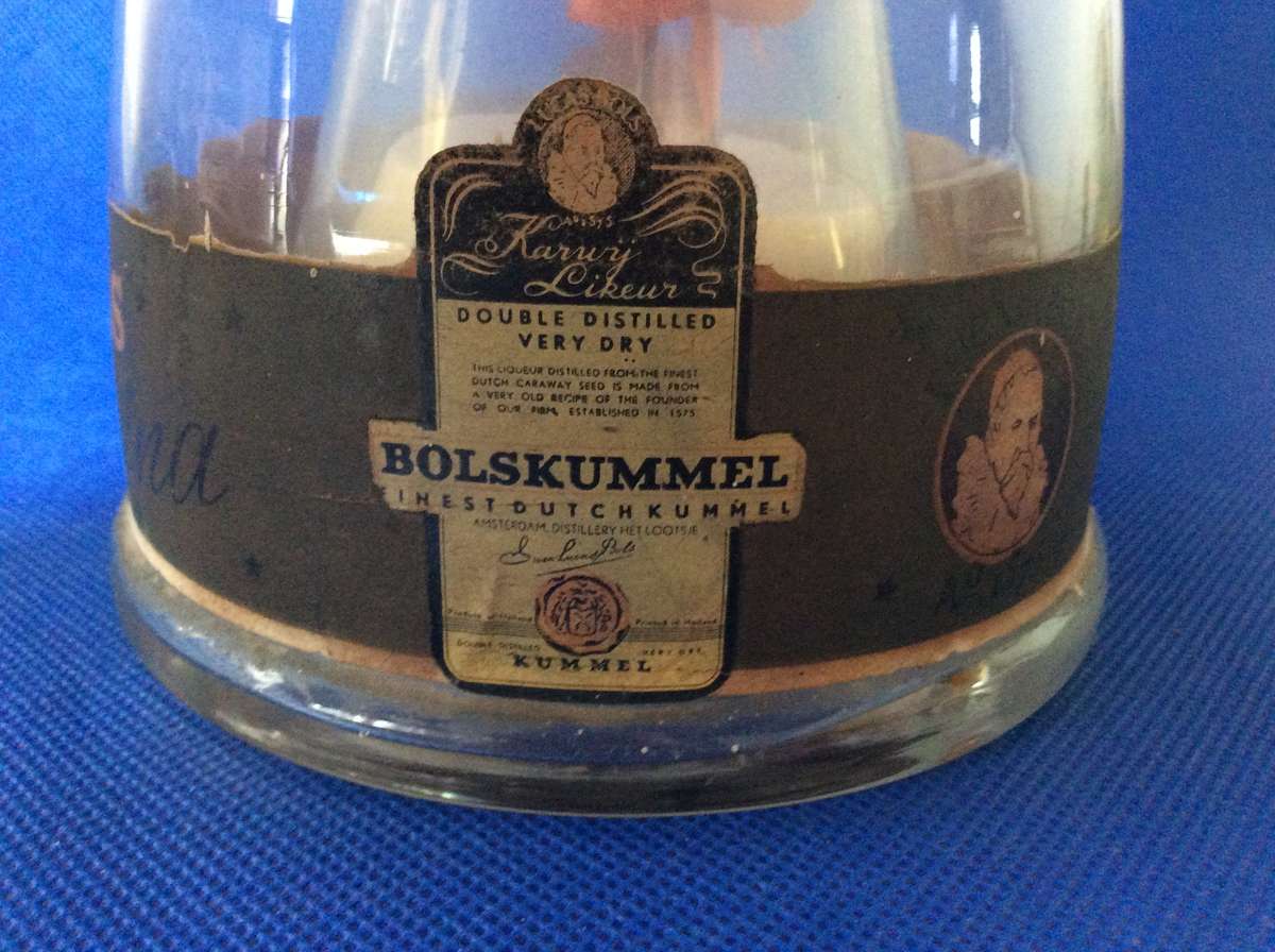 vintage Collector Bols Liqueur Dancing Ballerina / Music Box Bottle / Decanter