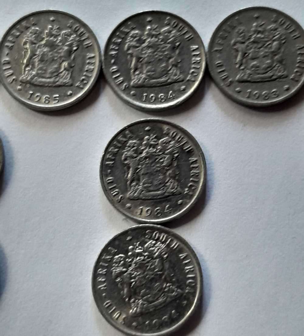 South African 5 cent coins - 29 Coins