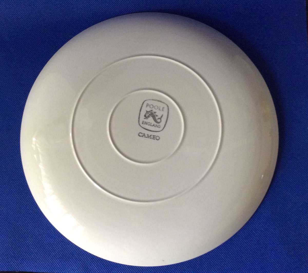 Metal Sheet Repousse Art on Poole Pottery Cameo plate