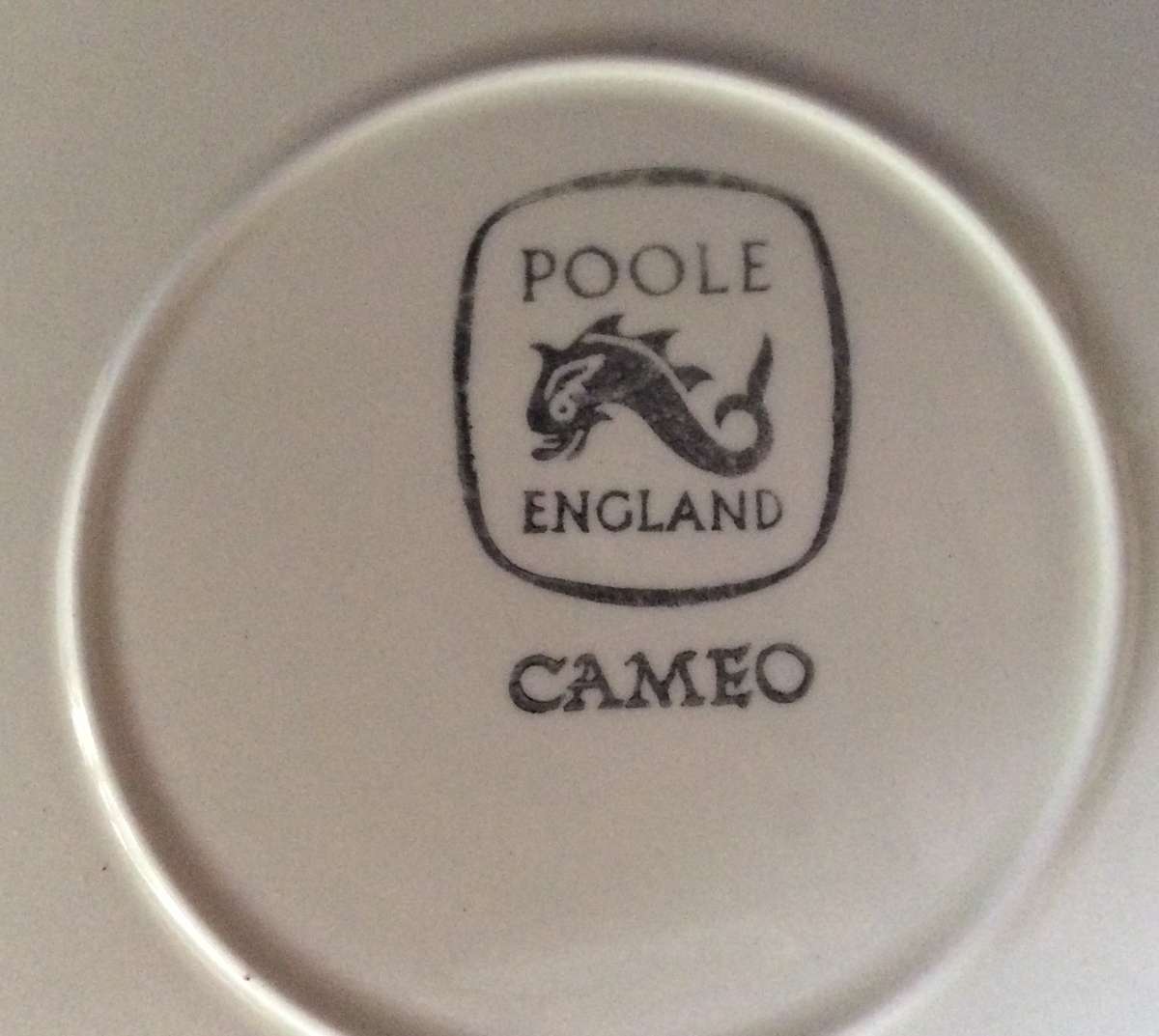 Metal Sheet Repousse Art on Poole Pottery Cameo plate