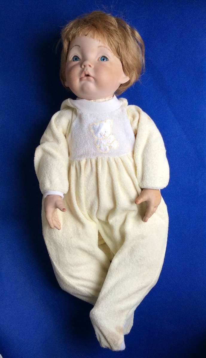 Vintage Porcelain Baby Doll - Little Boy
