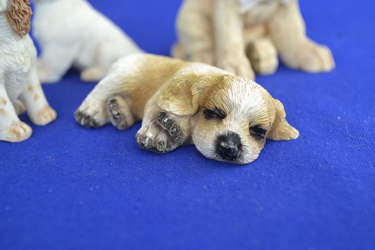 Assorted Selection of Four Small Dog Ornaments