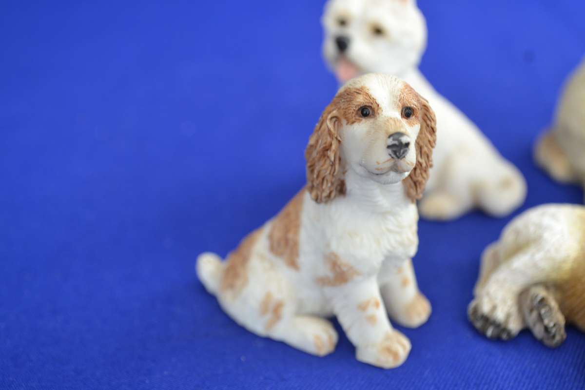 Assorted Selection of Four Small Dog Ornaments