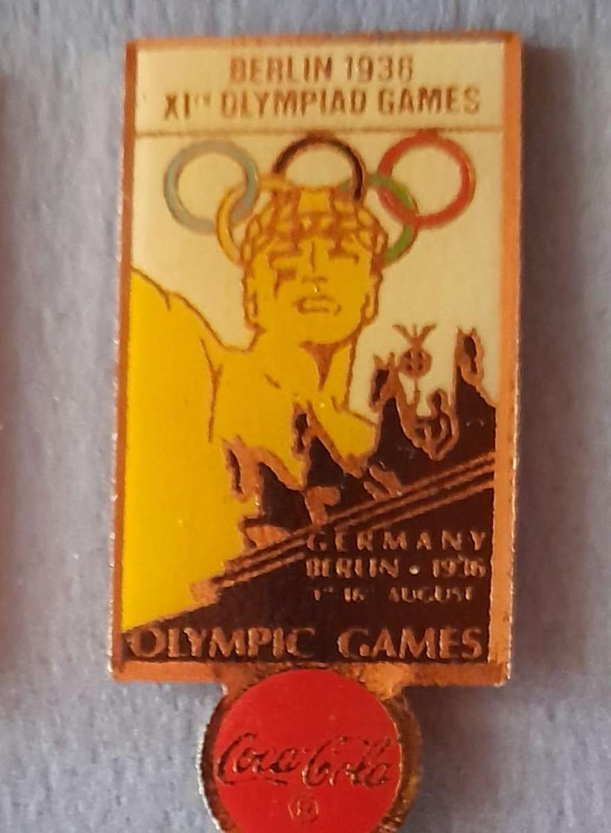 Coca-Cola Olympic Games Commemorative Lapel  Pins - Framed