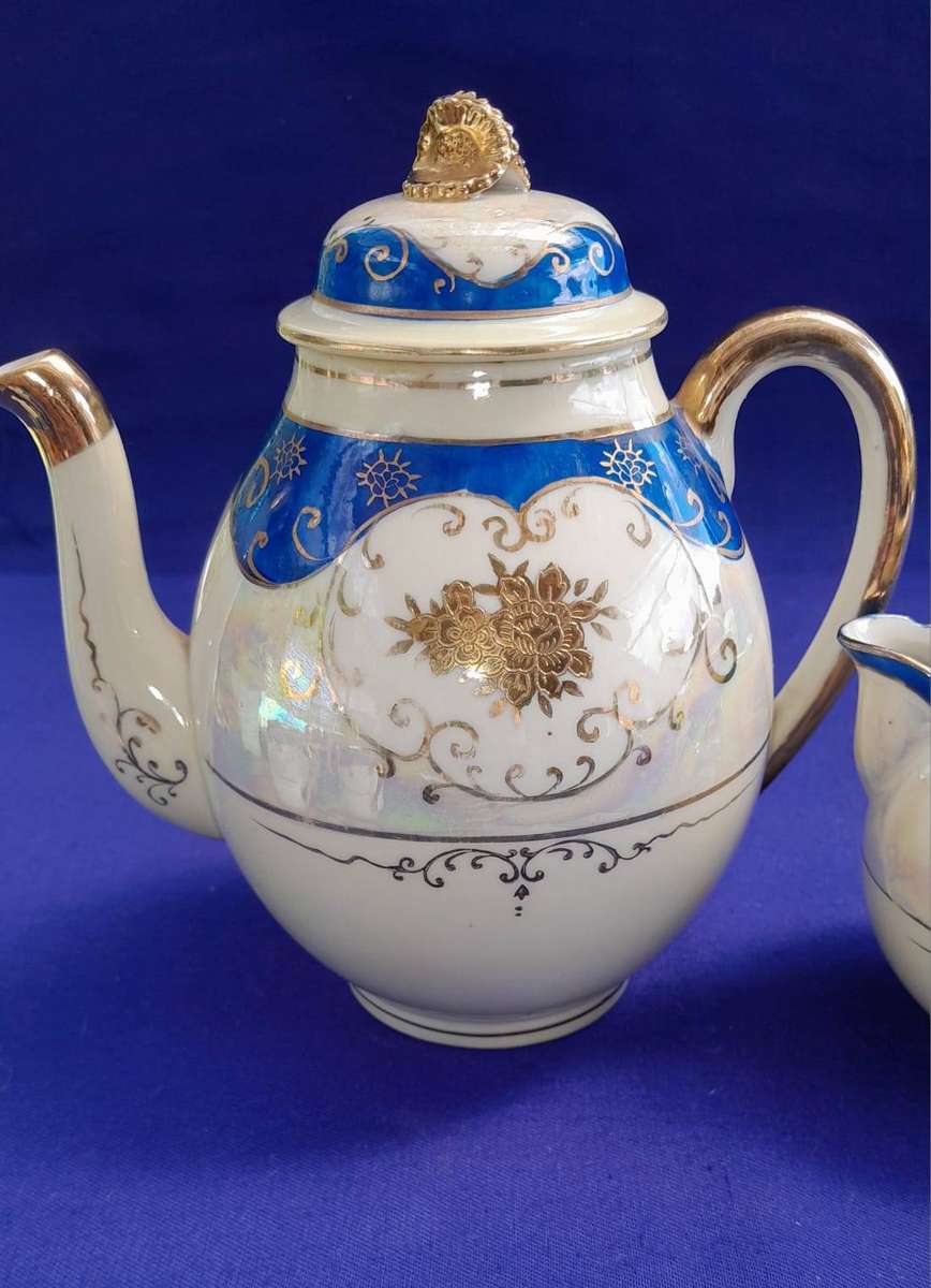 Vintage Fine Bone China Tea Set - 14 Pieces
