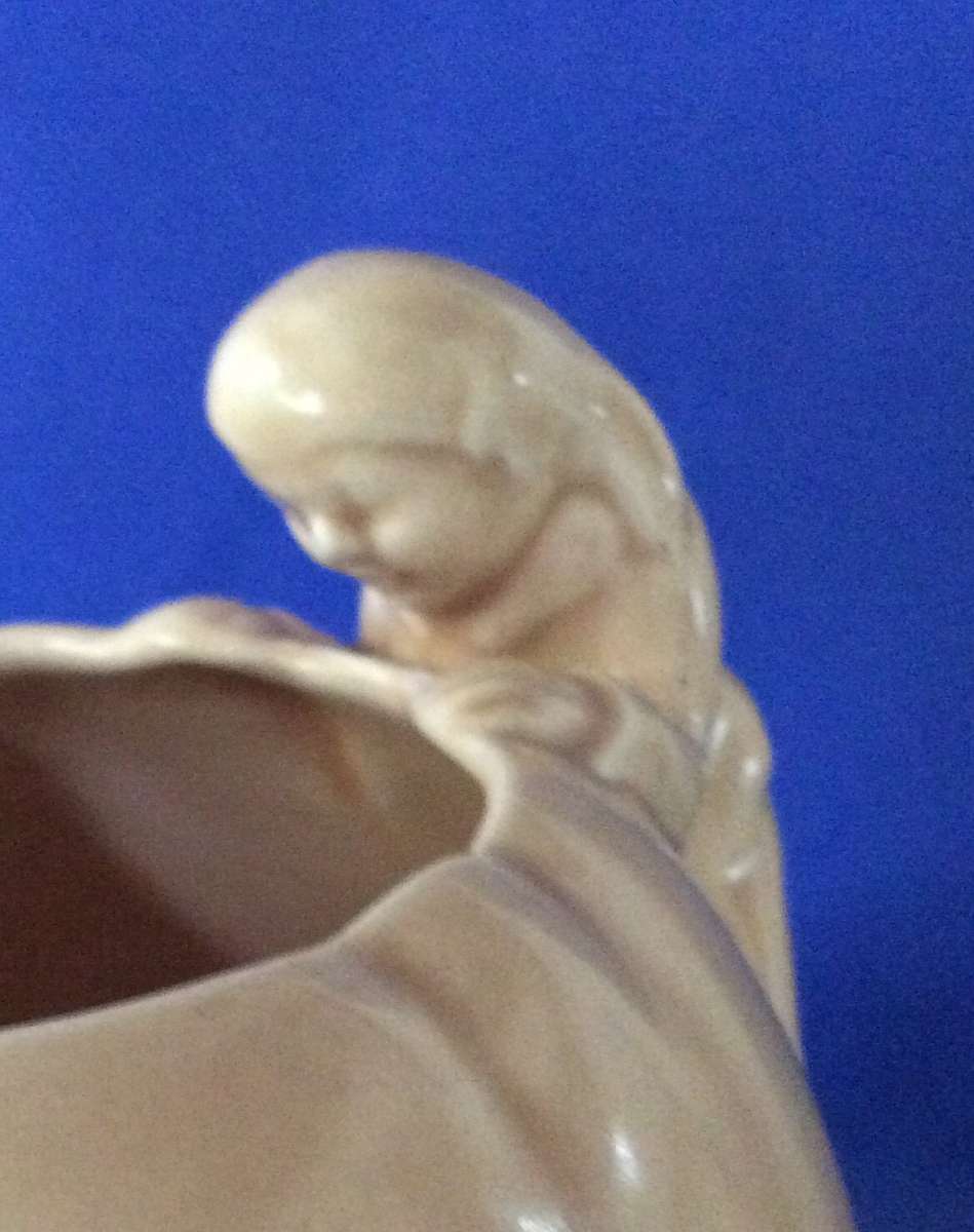 Vintage Sylvac Ceramic Gnomes and  Mushroom Vase