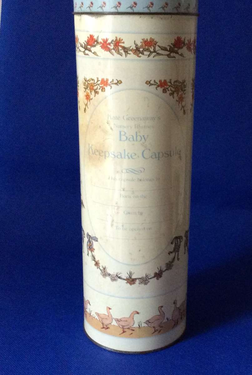 Vintage Kate Greenaway's Nursery Rhyme Baby Keepsake Capsule