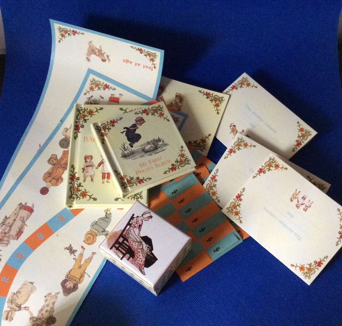 Vintage Kate Greenaway's Nursery Rhyme Baby Keepsake Capsule