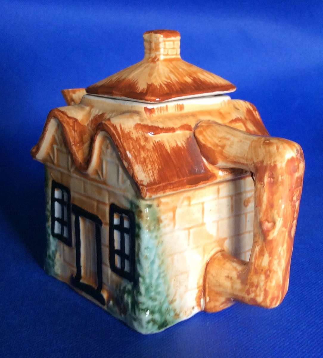 vintage Ceramic 3 Piece Thatched Cottage Tea Set