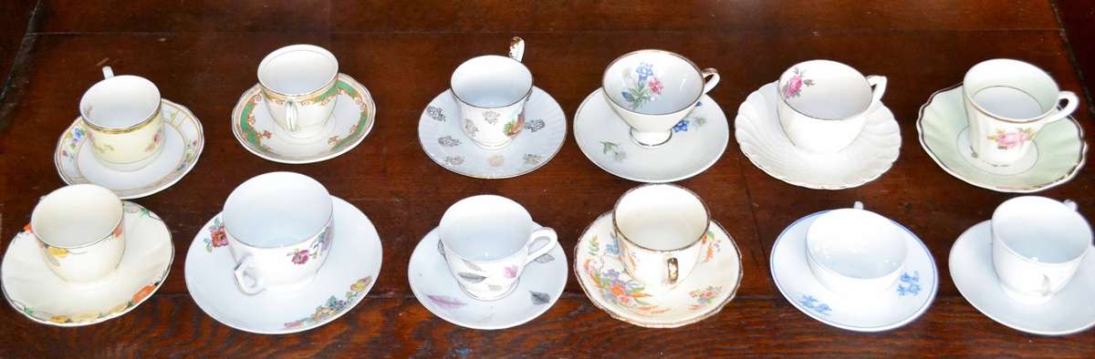 Selection of 12 Vintage Porcelain Duos - Various Makers