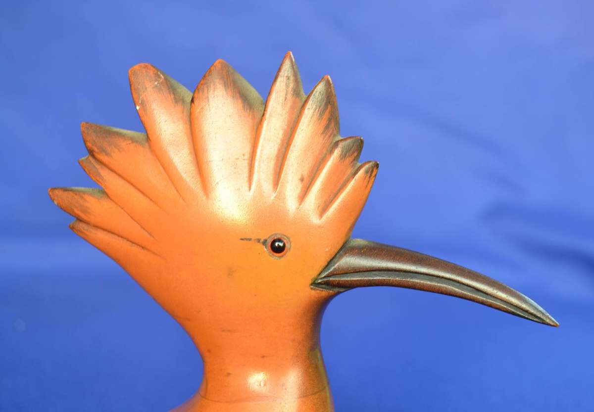 Knysna African Carvers  Hand Carved and Hand Pained Hoopoe