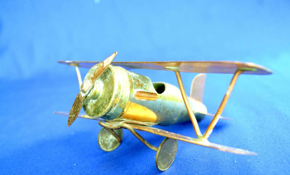 Royal Sable Copper Zimbabwe - Tranch Art  Style Biplane