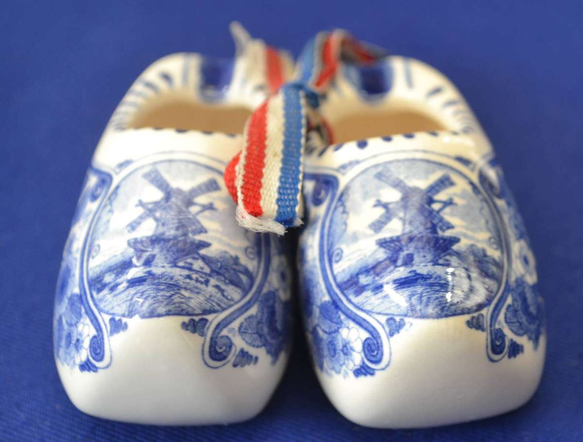 Assorted  Vintage Dutch Delft Blue and White Items