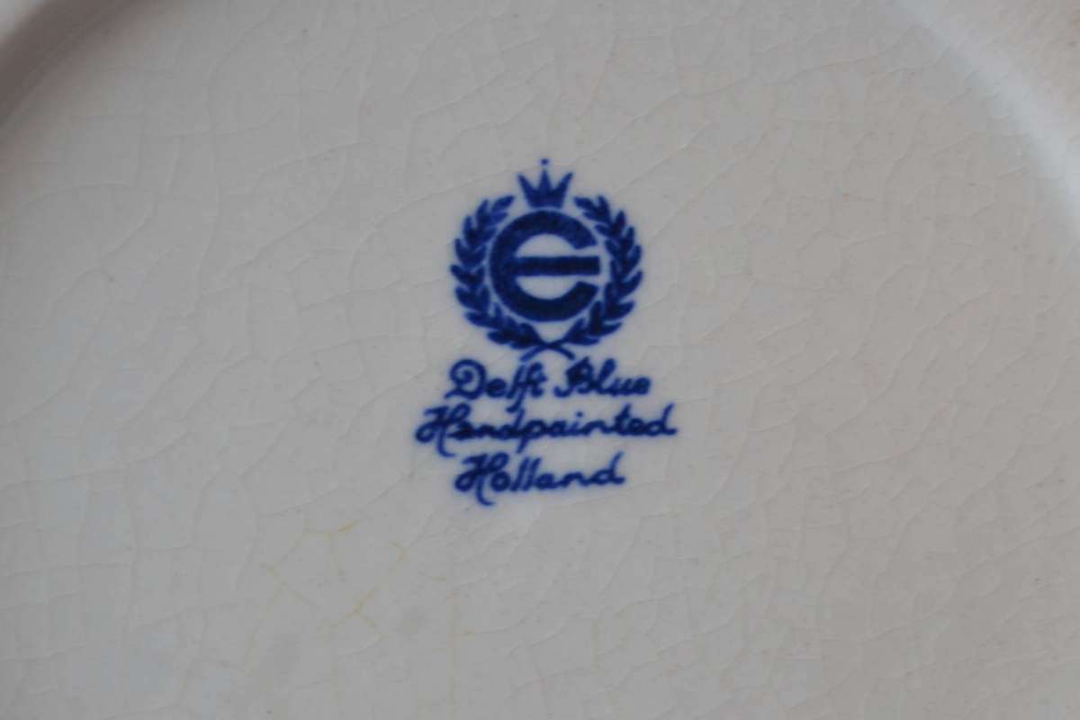 Assorted  Vintage Dutch Delft Blue and White Items