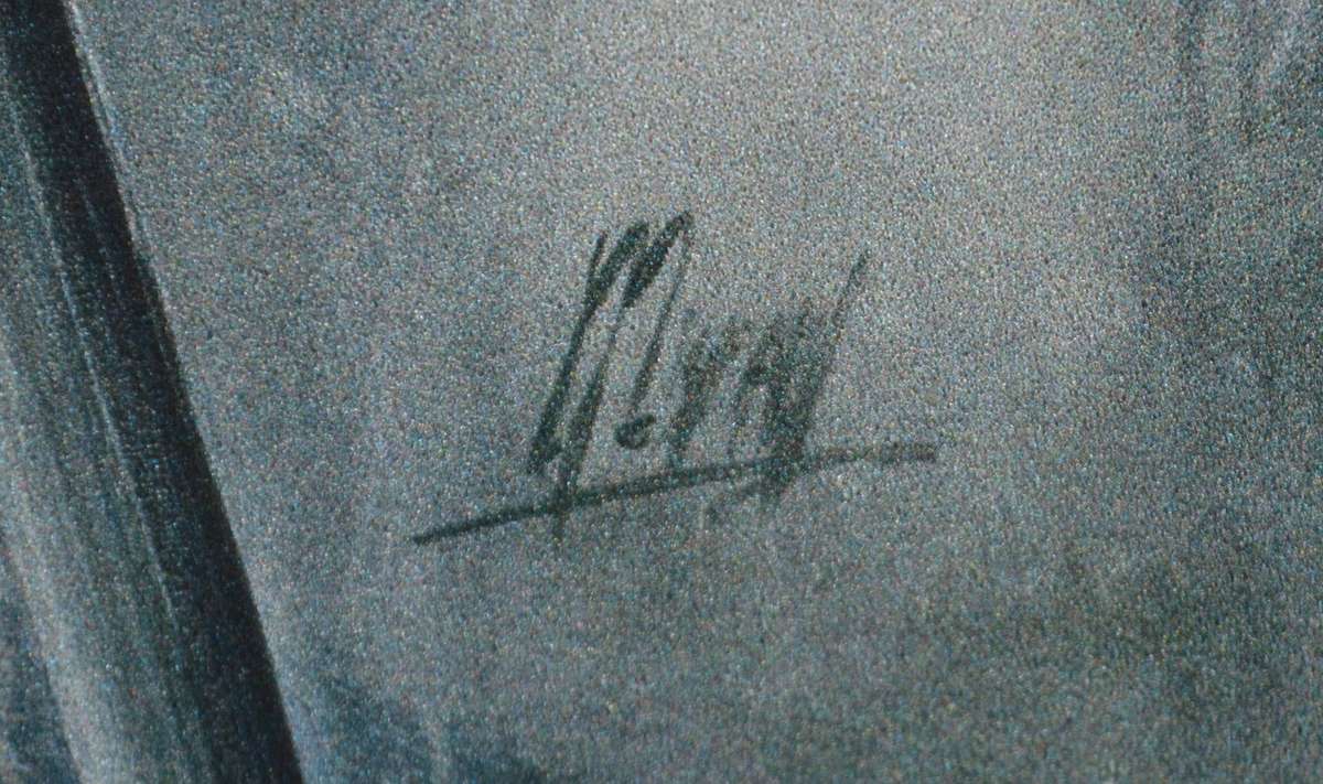 Tulip Print Framed Behind Glass