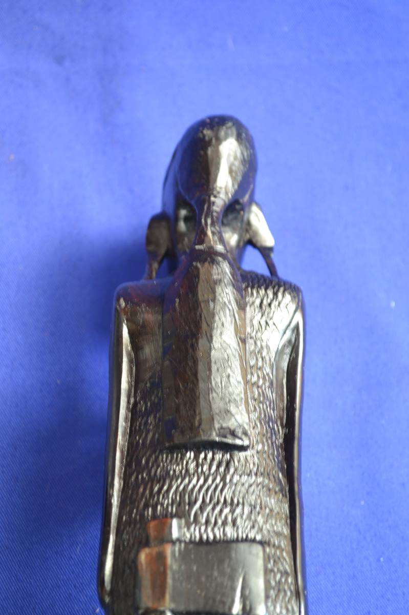 Pair of Vintage Ebony Hand Carved African Figures