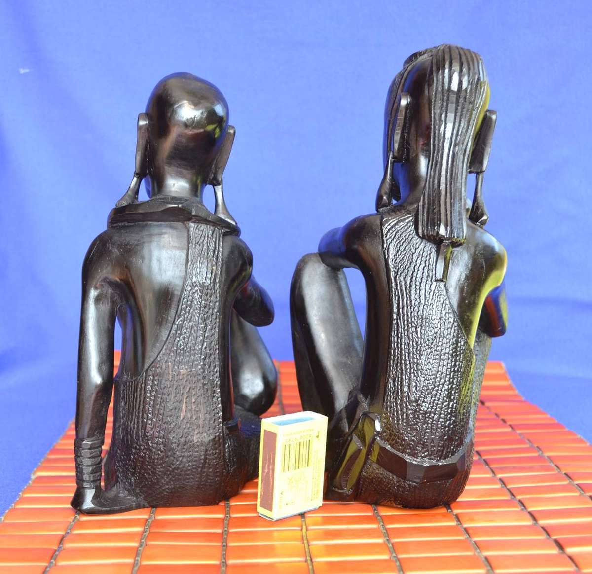 Vintage (Maasai Couple) Detailed Hard Wood Carvings