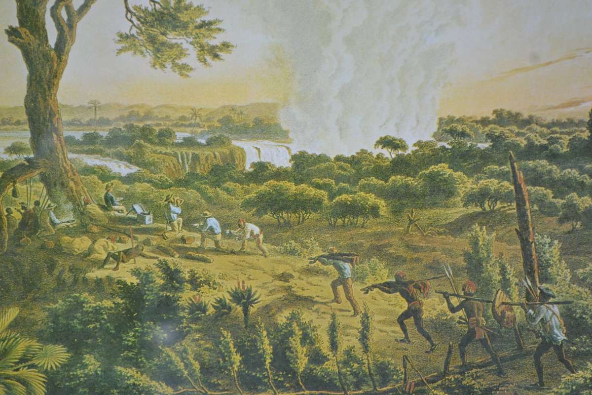 Thomas Baines "The Falls By Sunrise"