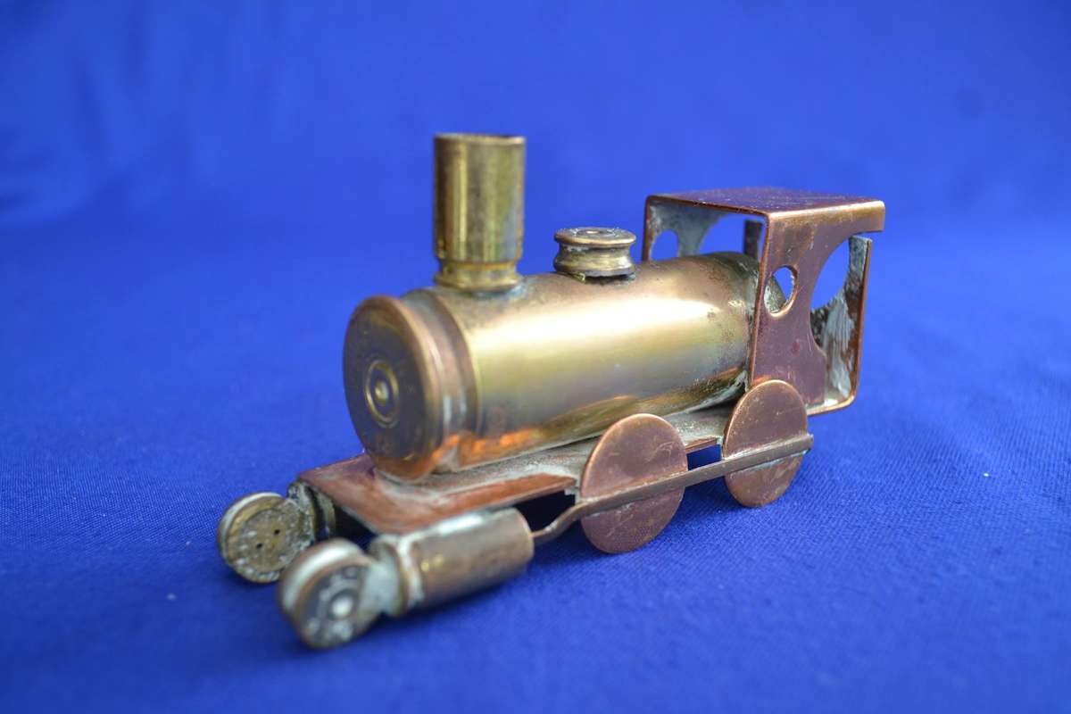 Royal Sable Copper Zimbabwe - Tranch Art Style Steam Locomotive