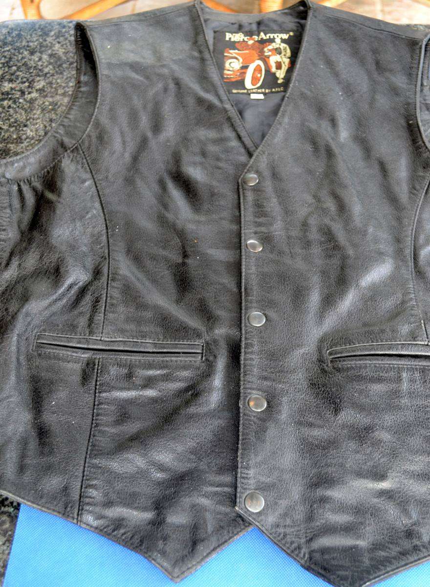 Genuine Vintage Pierce Arrow Leather Vest