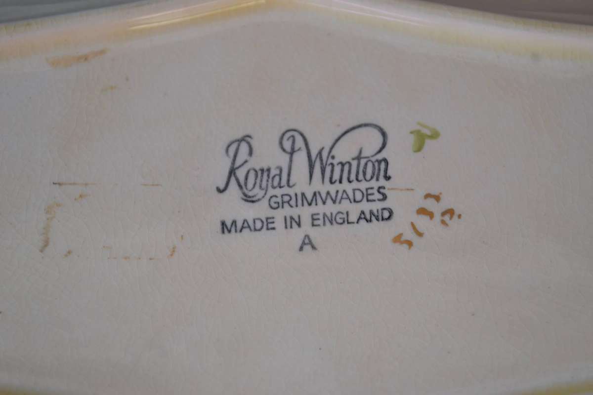 Royal Winton Grimwades Hand Painted Dish - Vintage c1930's