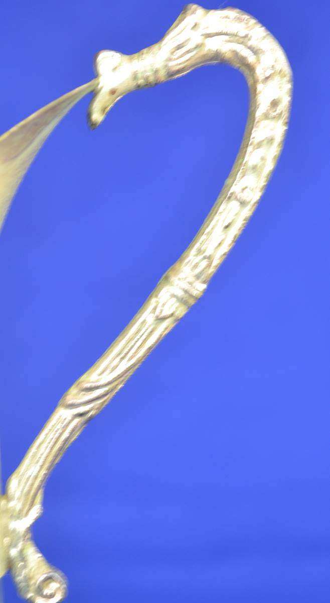 Vintage  Hobnail Ships Decanter with silver Plate Mounting