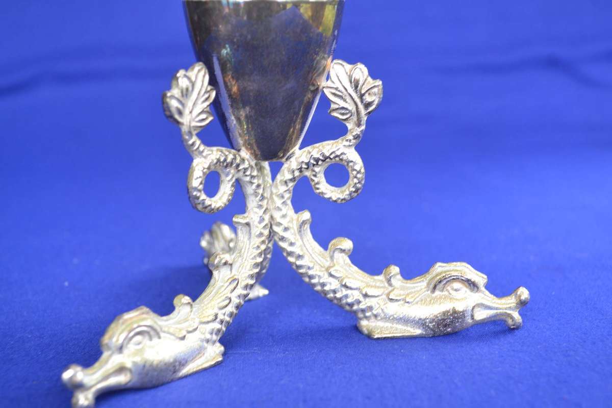 Vintage 1960's Diamond Cut Crystal Claret Jug with Silver Plate Mounting