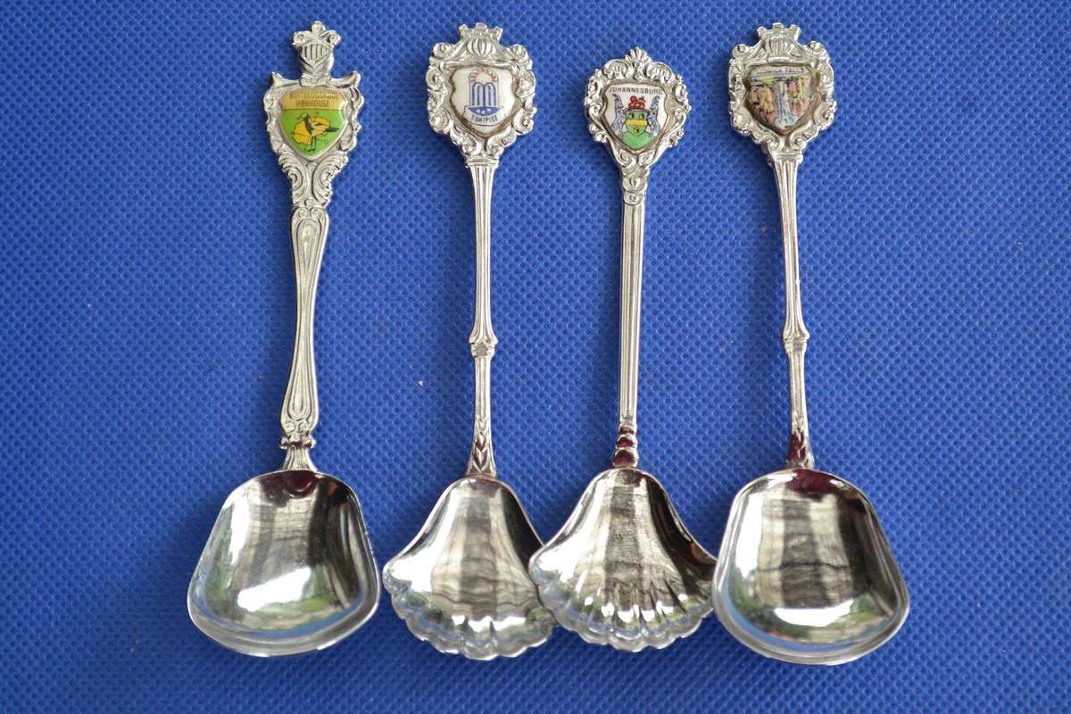 Assorted Vintage Collectable Sugar Spoons - 4 Pieces