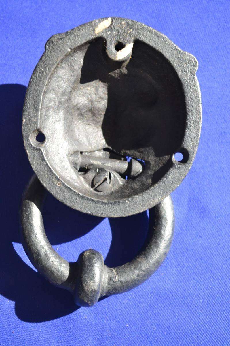 Antique Metal  Lion Head Door Knocker