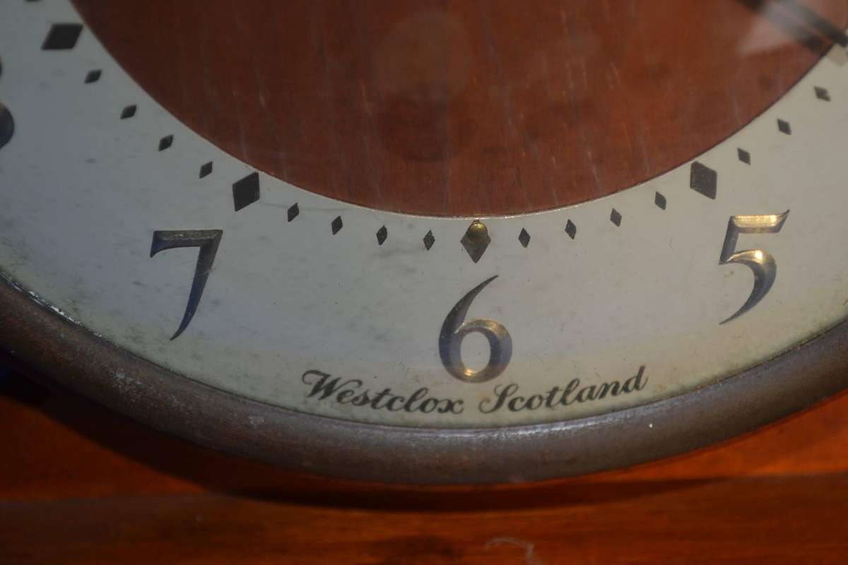 Westclox Scotland Electric Desk / Mantel Clock - Vintage