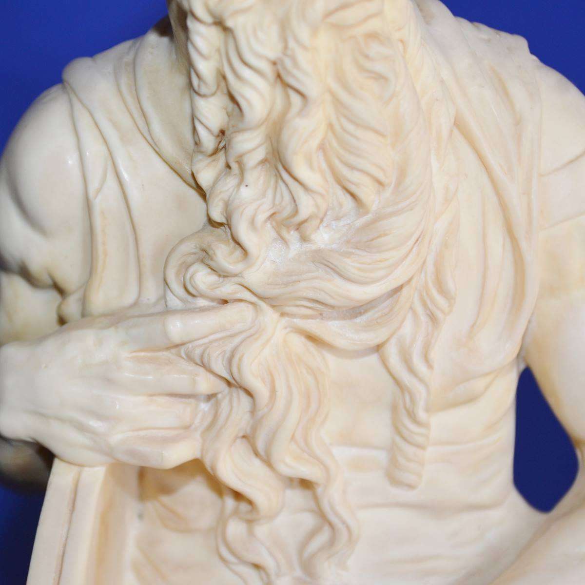 A Santimi Statue  - Horns of  Moses By Michelangelo - Vintage