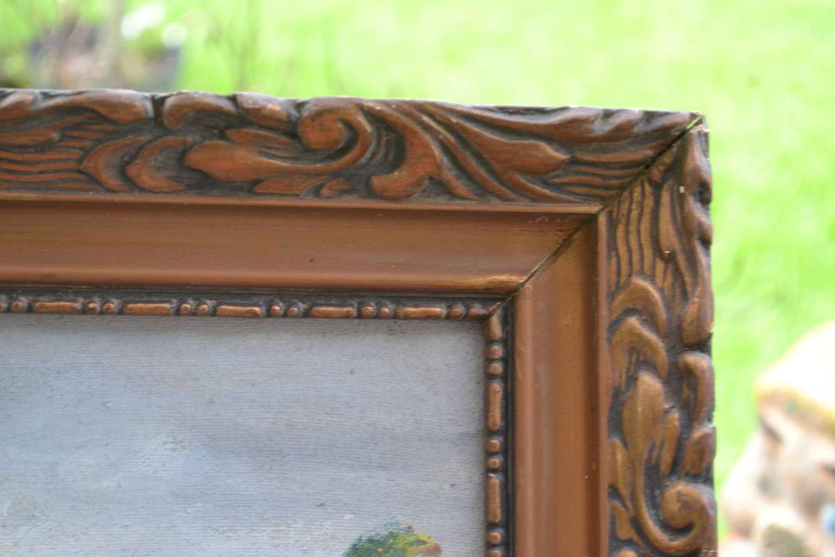 Original Oil on Canvas Painting Signed R Wood