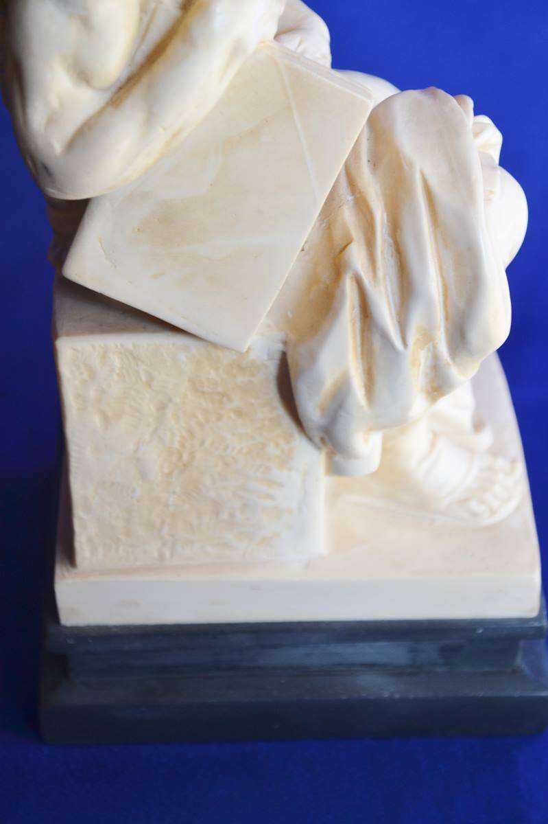 A Santimi Statue  - Horns of  Moses By Michelangelo - Vintage