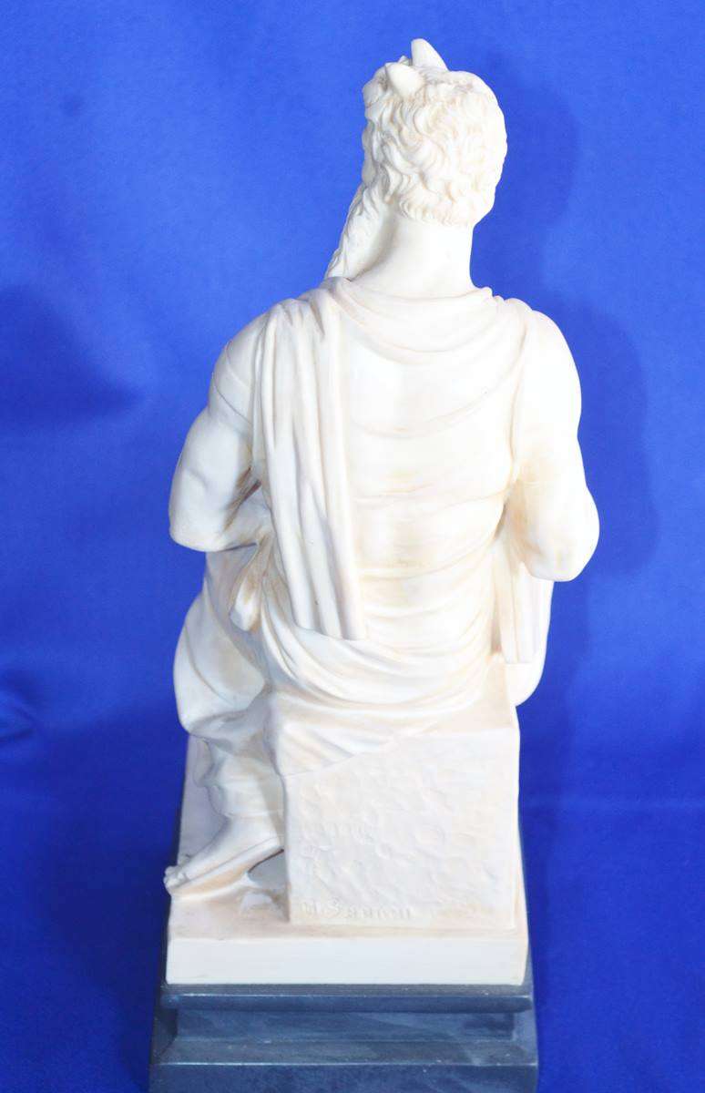 A Santimi Statue  - Horns of  Moses By Michelangelo - Vintage