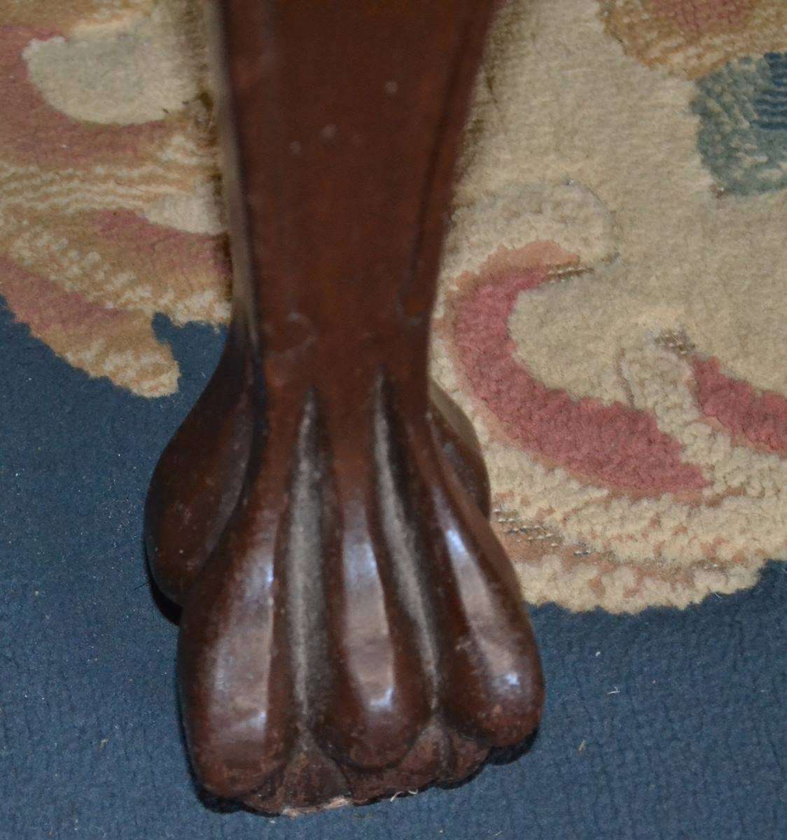 Chinese Oval Coffee Table with Carved Battle Scene