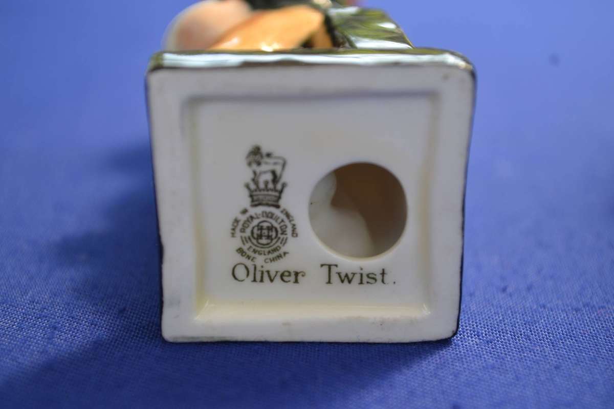 Royal Doulton Miniature Figurines - Oliver Twist and Fagan