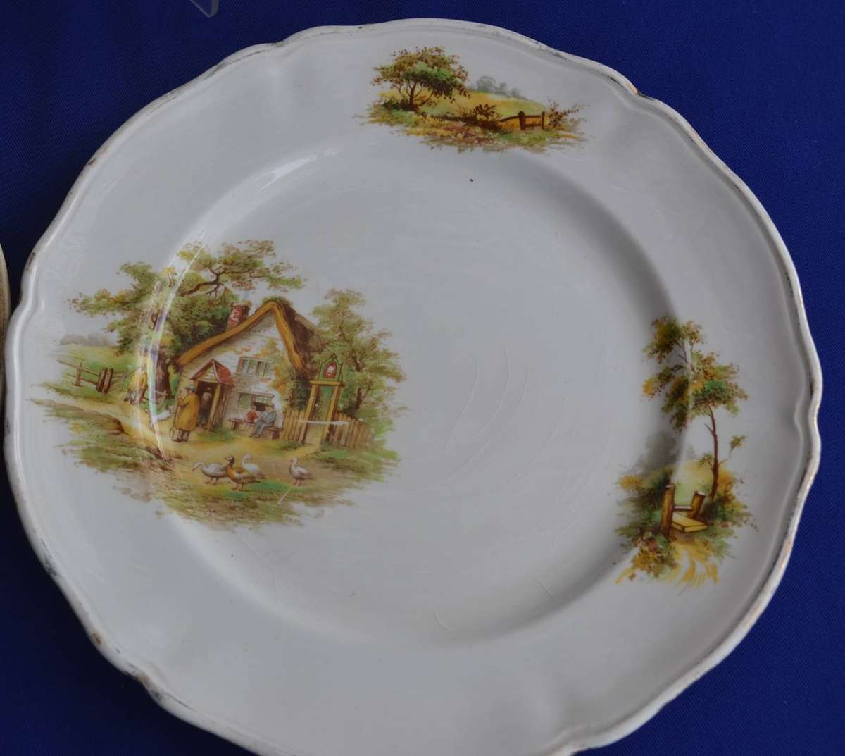 Vintage Art Deco Cake Plates - Various Makers - 3 Pieces