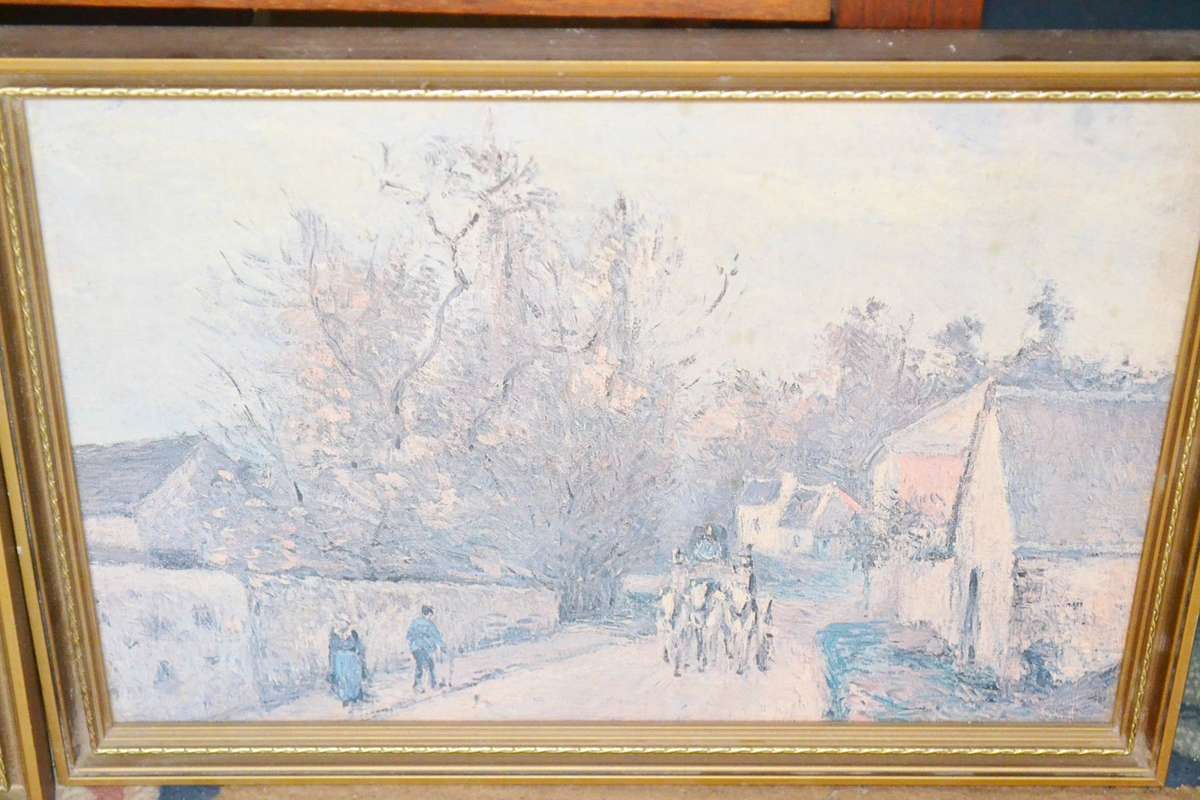 Set of Three Vintage Original Paintings