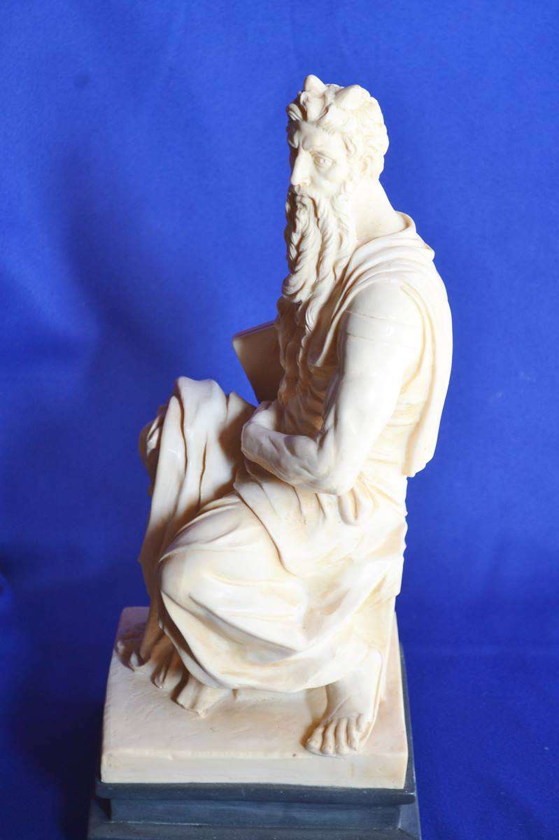 A Santimi Statue  - Horns of  Moses By Michelangelo - Vintage