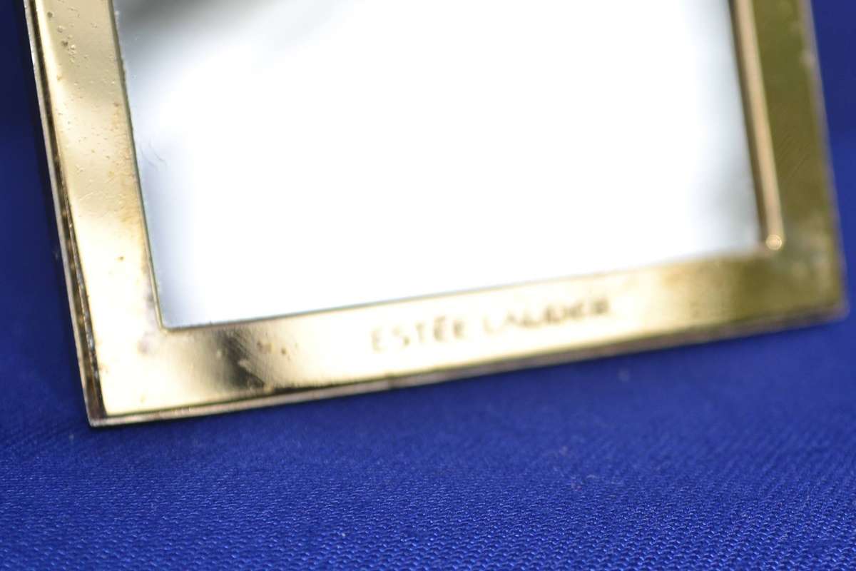 Vintage Collectable Estee Lauder Gold Tone Compact Mirror