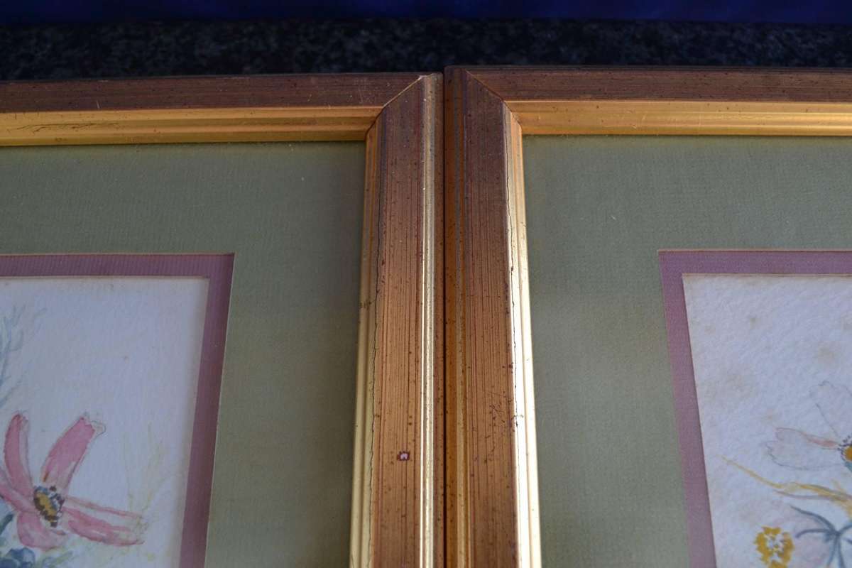 Floral Water Colours x 4 - Maureen  Dott and Marilyn  Simandle