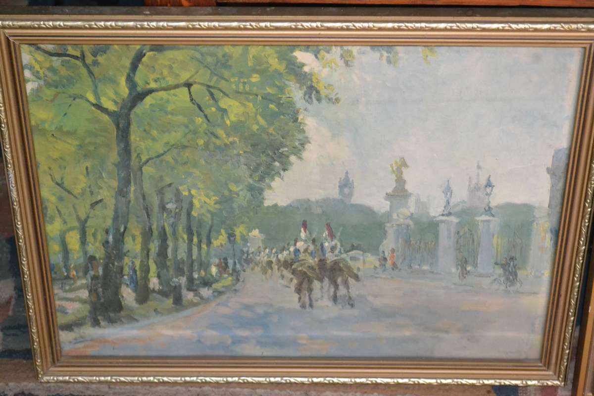 Set of Three Vintage Original Paintings