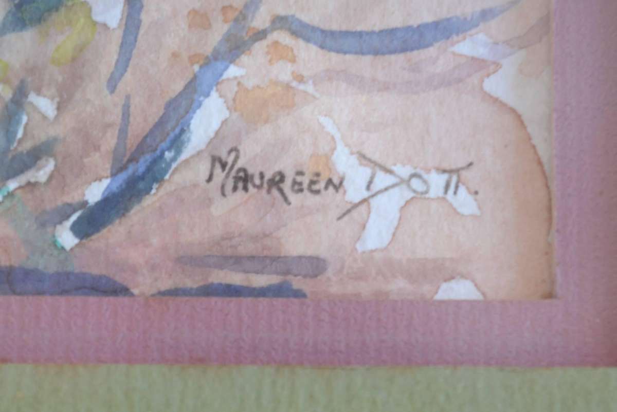 Floral Water Colours x 4 - Maureen  Dott and Marilyn  Simandle