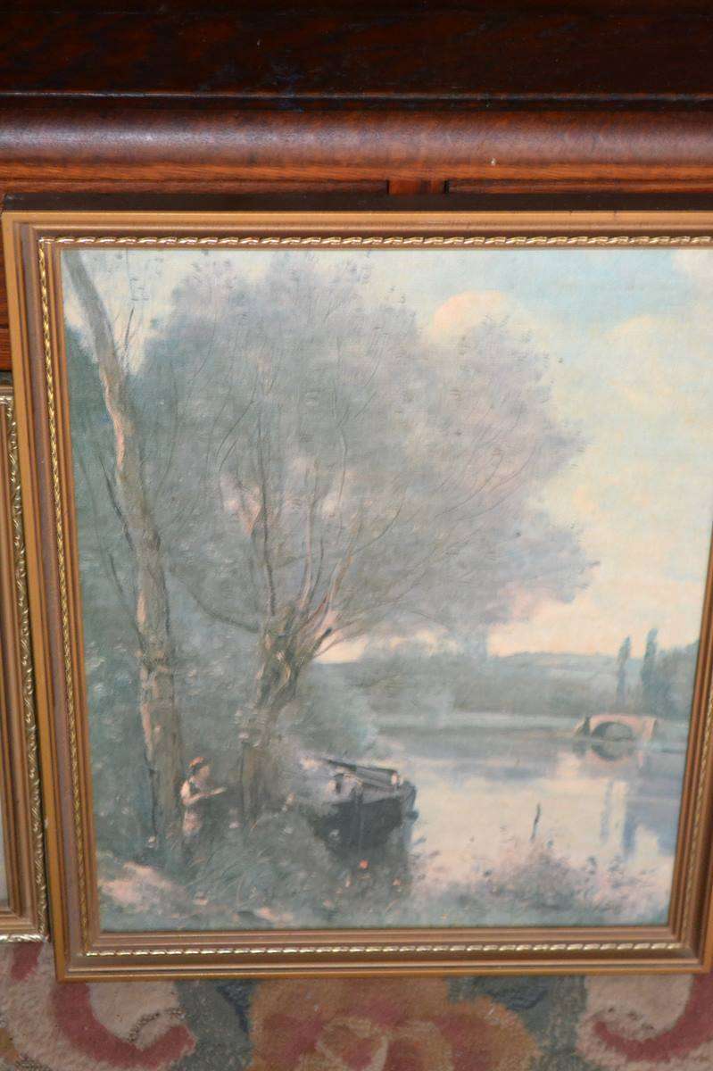 Set of Three Vintage Original Paintings