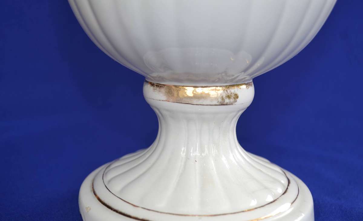 Large Vintage Capodimonte Vase Decorated in Relief